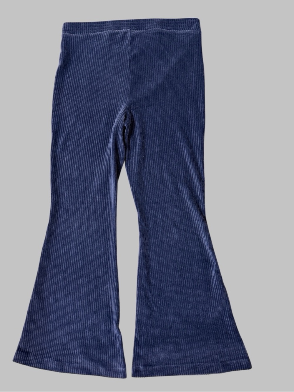 Aerie Blue Groove-On Velour High Waisted Flare Ribbed Pants - Picture 4 of 8